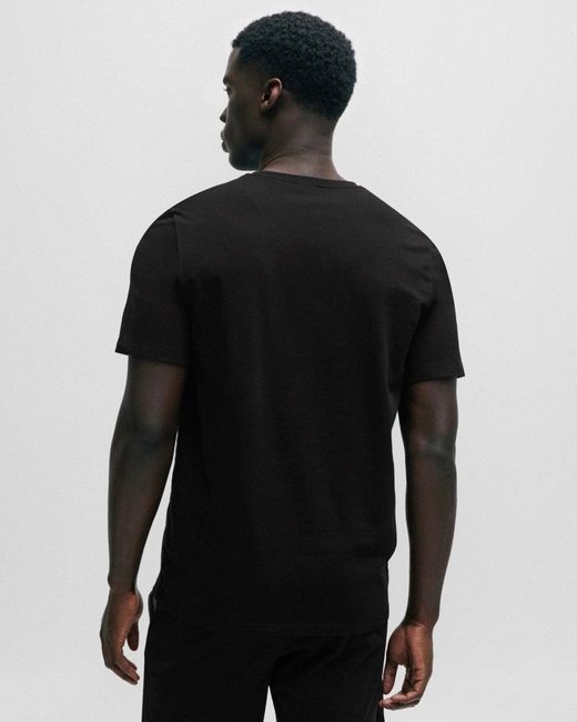 Boss Black Mix & Match Stretch-Cotton Regular Fit T-Shirt With Logo Detail Nos Size: M for men