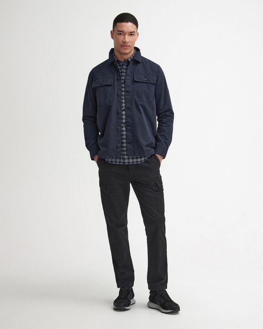 Barbour Blue Arlo Overshirt for men
