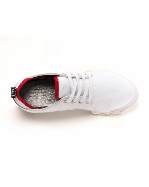 tommy jeans flag logo mesh sock trainers in black