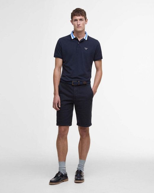 Barbour Blue Hawkesmoor Polo Shirt for men