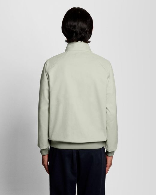 Lyle & Scott Gray Cotton Harrington Jacket for men