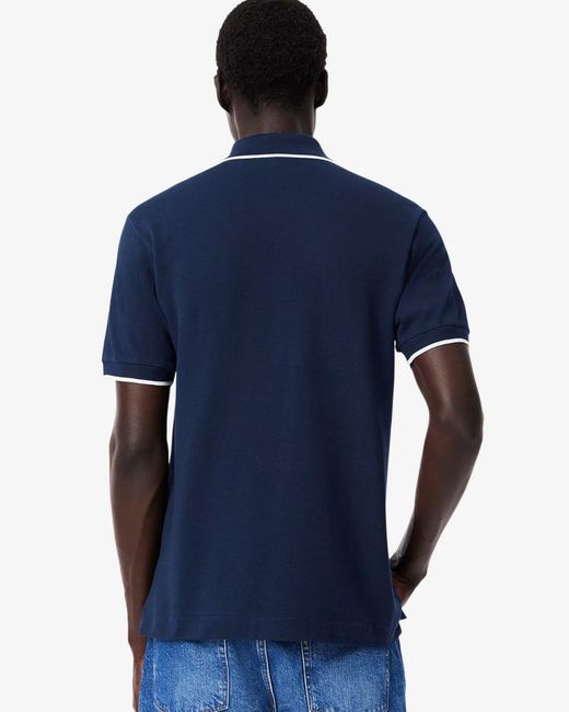 Lacoste Blue Pocket Accent L.12.12 Classic Fit Polo Shirt for men