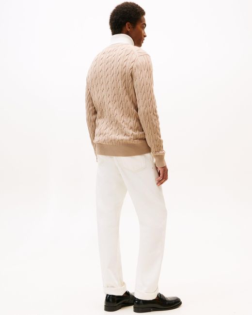 Tommy Hilfiger Natural Classic Cable Crew Jumper for men