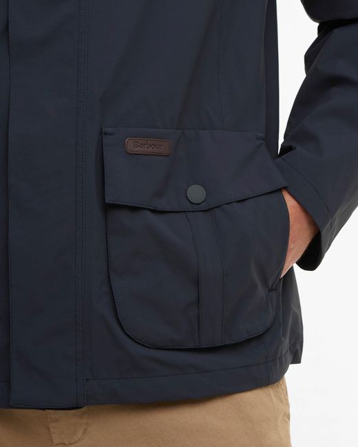 Barbour Blue Sander Waterproof Jacket for men