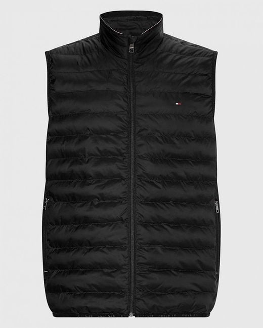 Tommy Hilfiger Black Core Packable Circular Gilet for men