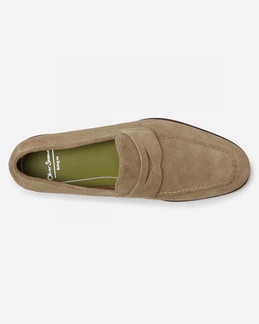 Oliver Sweeney Natural Keyworth Suede Loafers for men