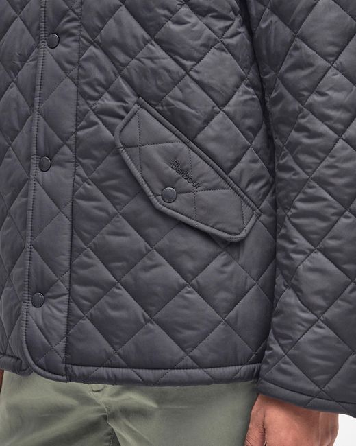 Barbour Gray Chelsea Sportsquilt Jacket for men