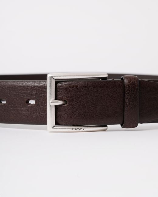 Gant Brown Classic Cow Leather Belt for men
