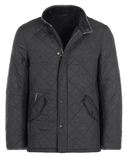 Barbour Gray Powell Quilted Jacket for men