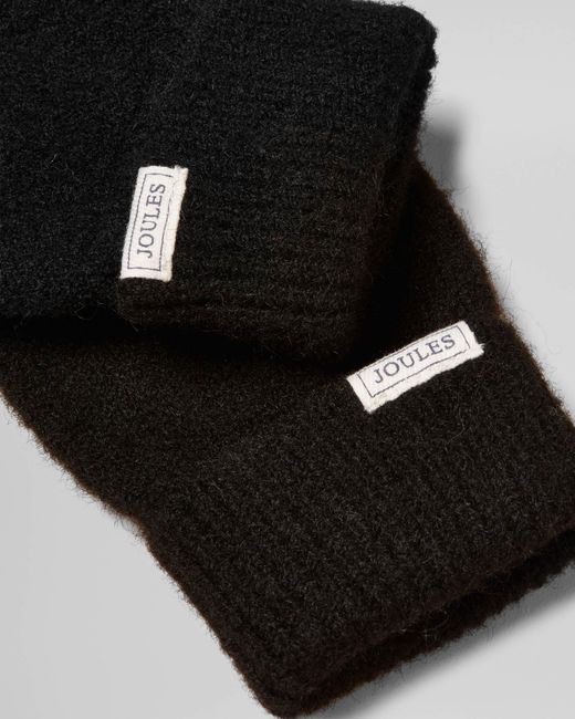 Joules Black Gloves