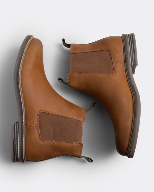 Barbour Brown Farsley Chelsea Boots for men