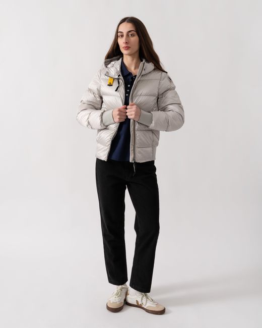 Parajumpers Gray Mariah Hooded Down Bomber