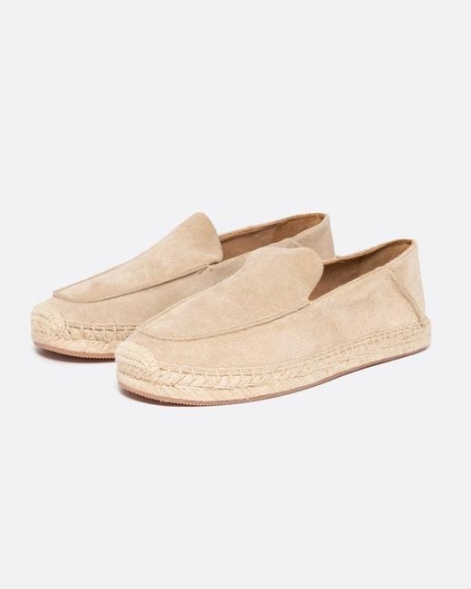 Boss Natural Madeira Slip-on Suede Espadrilles With Jute Sole for men