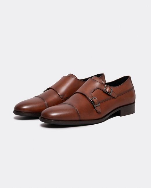Boss Brown Colby_monk_tcbu Shoes for men
