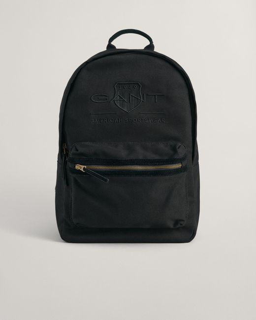 Gant Black Tonal Shield Backpack