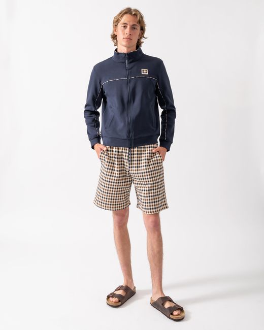 Aquascutum Blue Scuba Piping Track Top for men