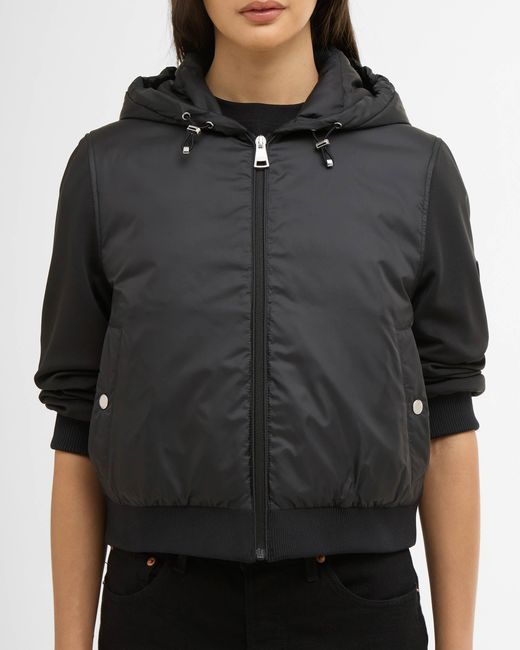 Barbour Black Equinox Quilted Sweat