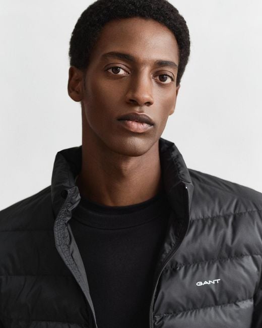 Gant Black Light Down Padded Jacket for men