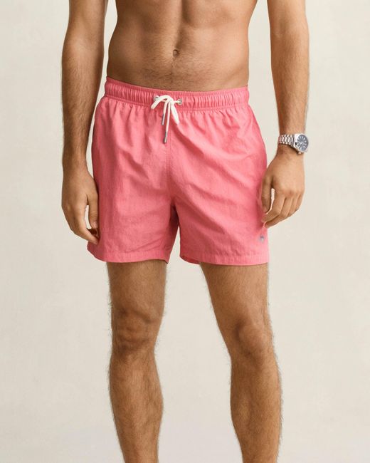 Gant Pink Swim Shorts for men