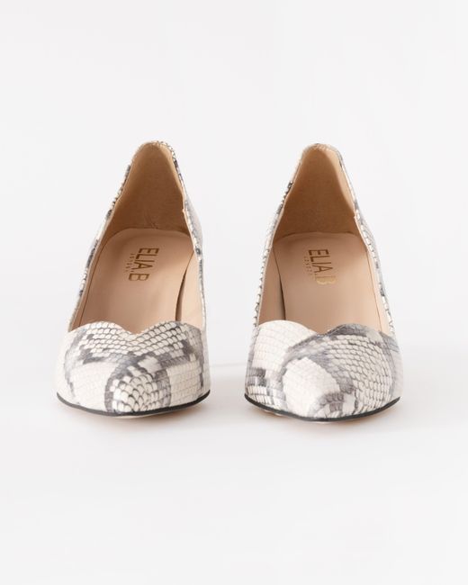 Elia B White Dakota Heeled Shoe