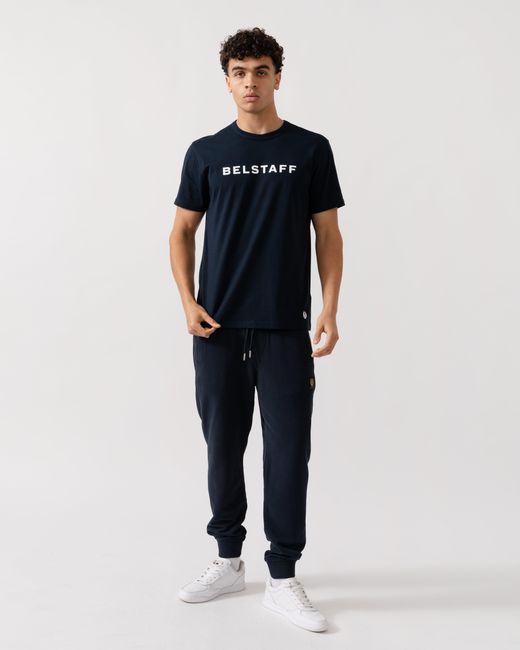 Belstaff Blue Logo T-Shirt for men