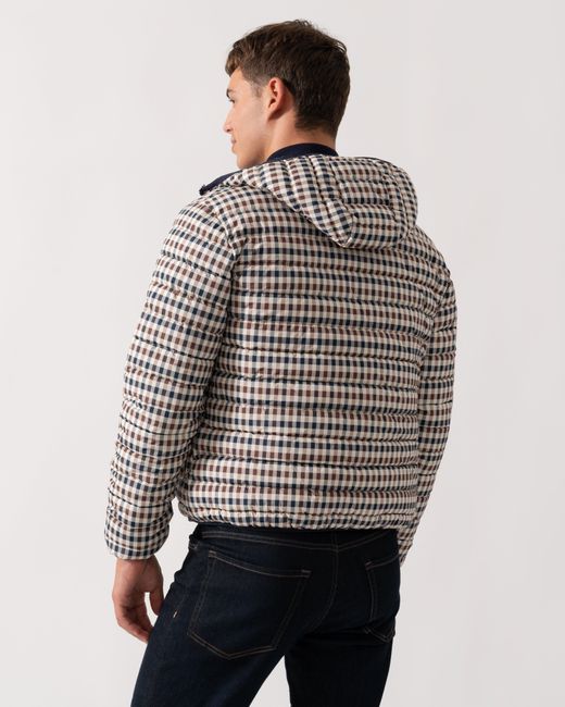 Aquascutum Gray Hooded 100Gsm Jacket for men