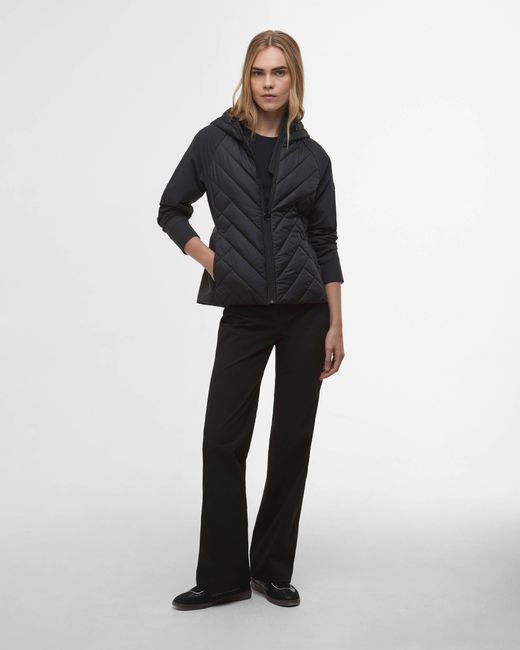 Barbour Black Dakota Quilted Sweatshirt