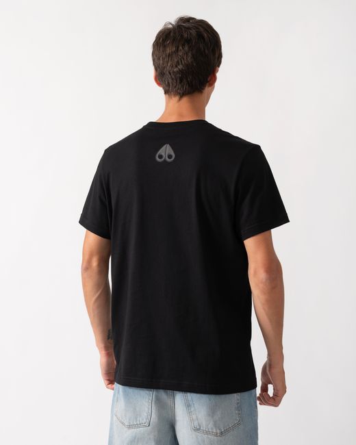 Moose Knuckles Black Shadow Logo T-Shirt for men