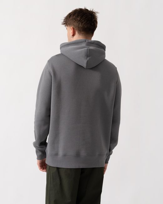 Gant Gray Regular Fit Shield Logo Pullover Hoodie for men