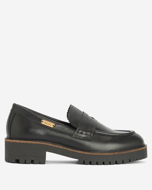 Barbour Black Norma Penny Loafers