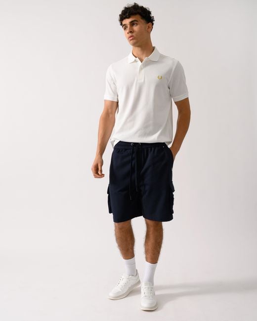 Moose Knuckles Blue Hartsfield Cargo Shorts for men