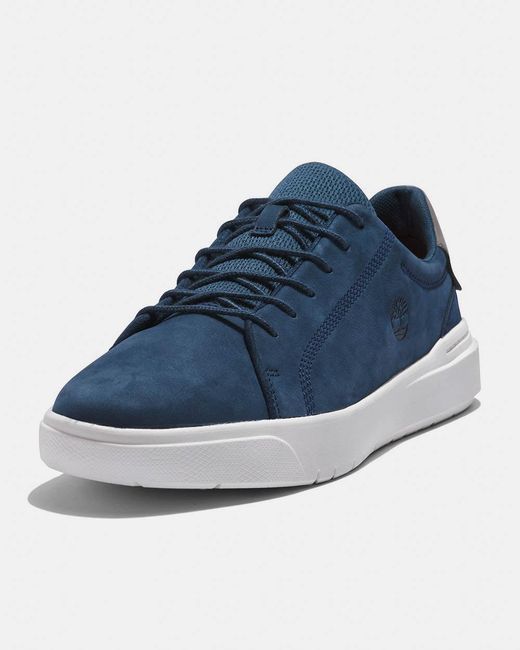 Timberland Blue Seneca Bay Lace Low Top Trainers for men