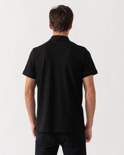 Moose Knuckles Black Yul Polo Shirt for men