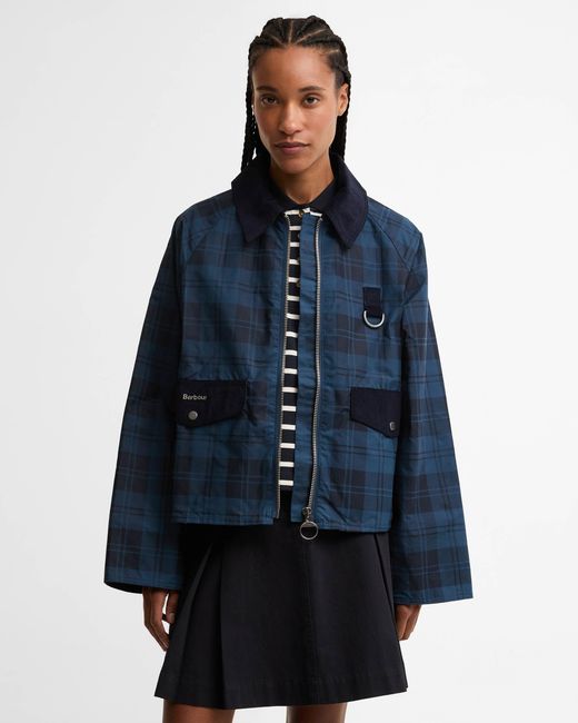 Barbour Blue Baiton Casual Tartan Jacket
