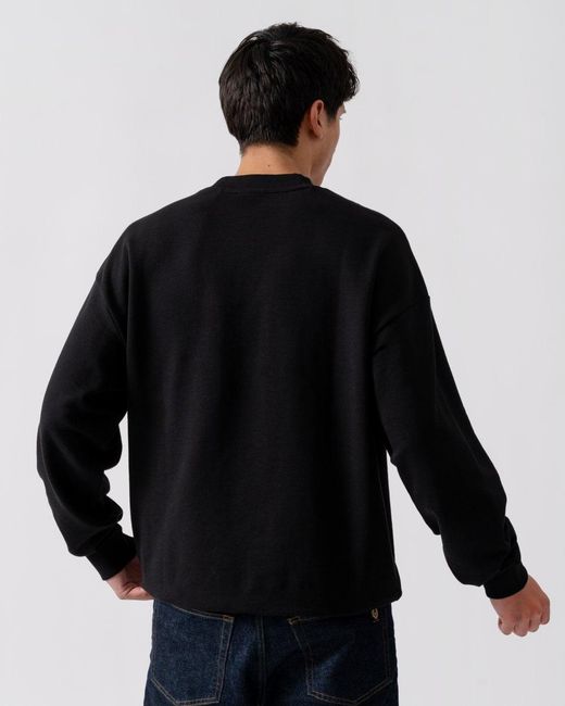 HUGO Black Dapocrew Crew Neck Sweatshirt Size: M for men