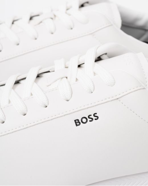 Boss White Nitan Lowp Pltd Trainers for men
