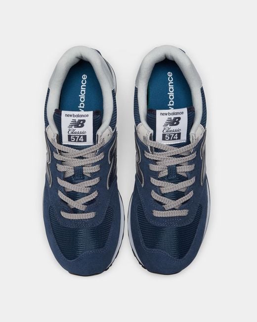 New Balance Blue 574 Sport Evergreen Trainers for men