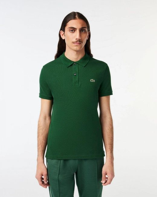 Lacoste Original L.12.12 Slim Fit Petit Piqué Cotton Polo Shirt in Green  for Men | Lyst Canada