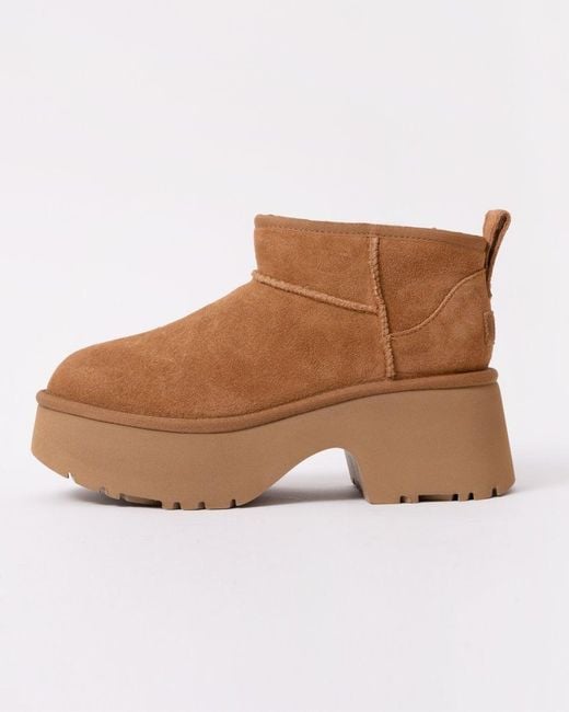 Ugg Brown Classic New Heights Ultra Mini Platform Boot