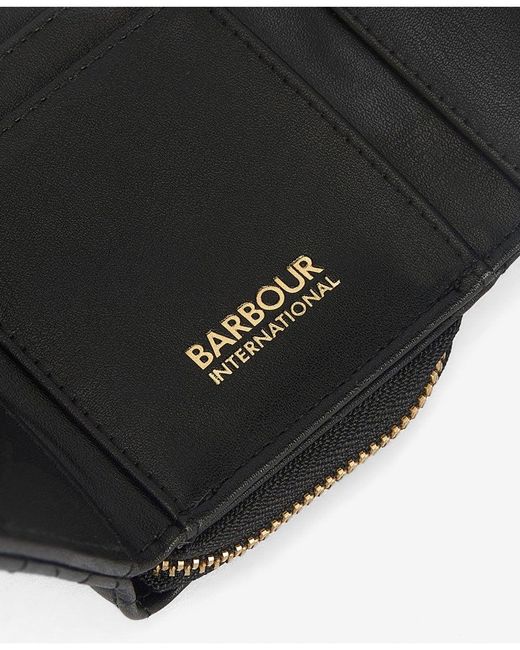 Barbour Gray Aurora Tri-Fold Purse