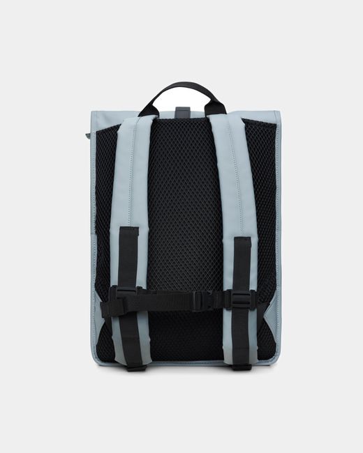 Rains Blue Rolltop Rucksack