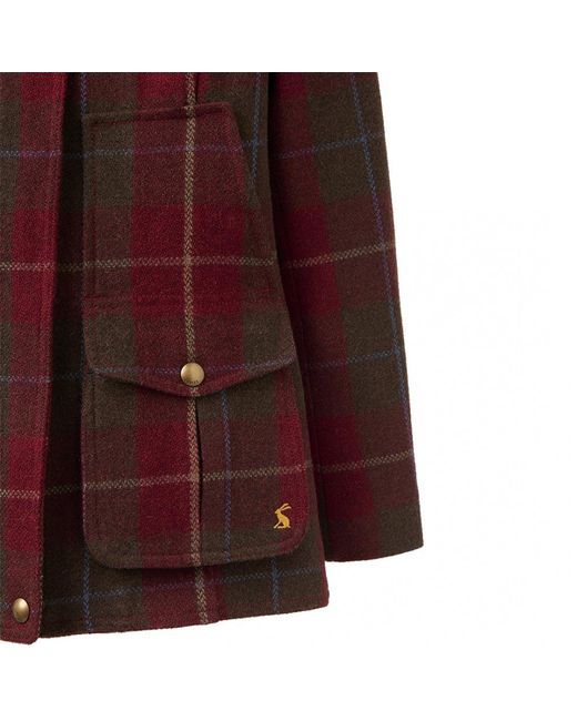 Joules red 2025 field coat