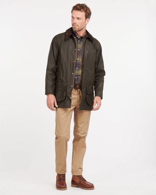 Barbour Brown Classic Beaufort Wax Jacket for men