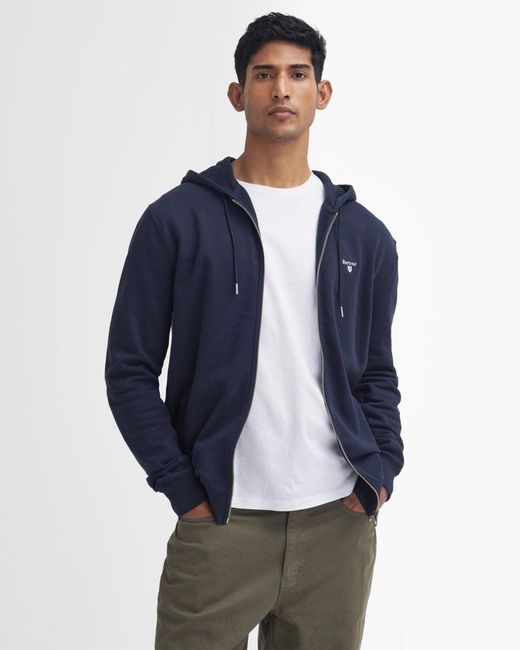 Barbour Blue Beckhill Hoodie , Size: L for men