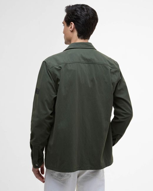 Barbour Green Maze Peached Overshirt for men