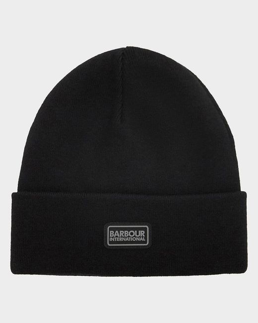 Barbour Black Sensor Legacy Beanie for men