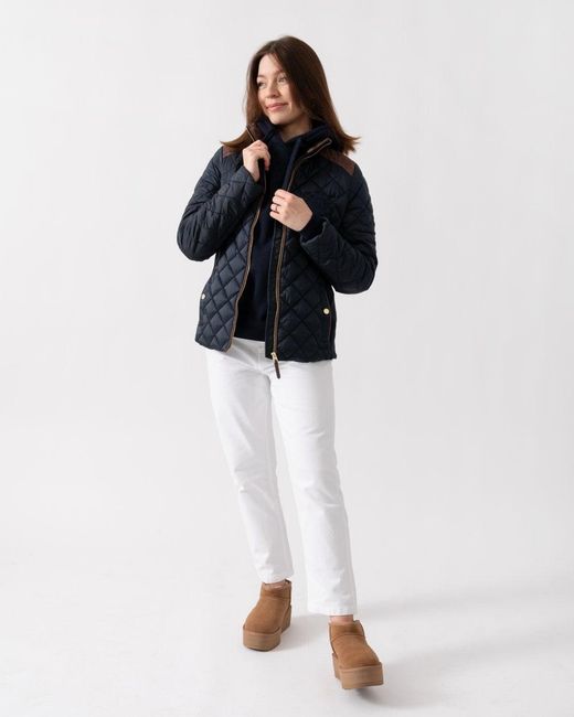 Joules Blue Braemar Luxe Quilted Jacket