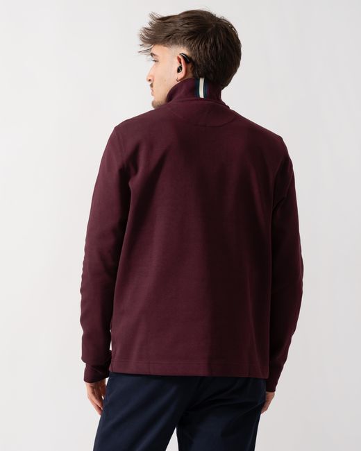 Ted Baker Red Actos 1/4 Zip Sweatshirt for men