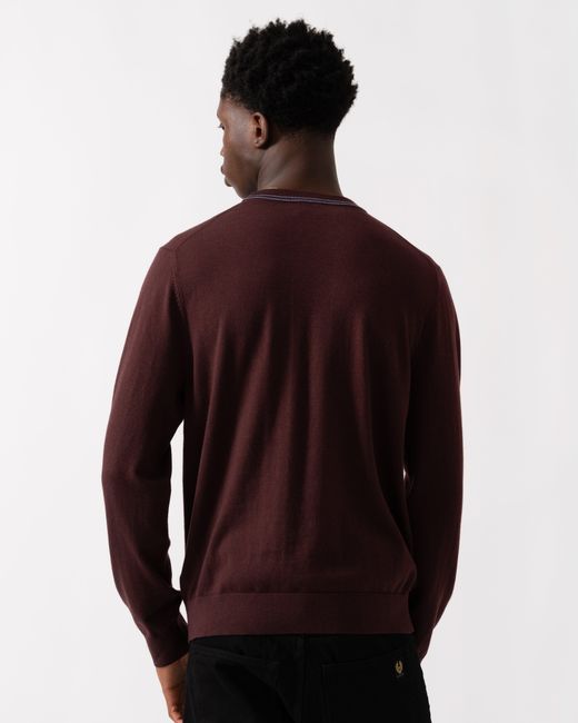 Paul Smith Red Ps Zebra Badge Crew Neck Jumper for men