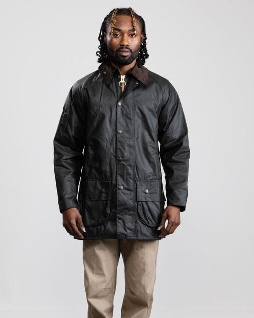 Barbour Gray Beaufort Wax Jacket for men